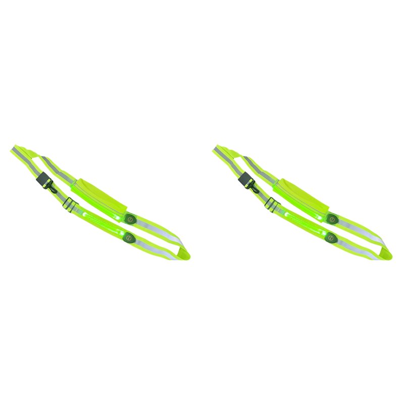 Running Gear Lights - Cinturón Reflectante LED BTLIFE-2X con Soporte