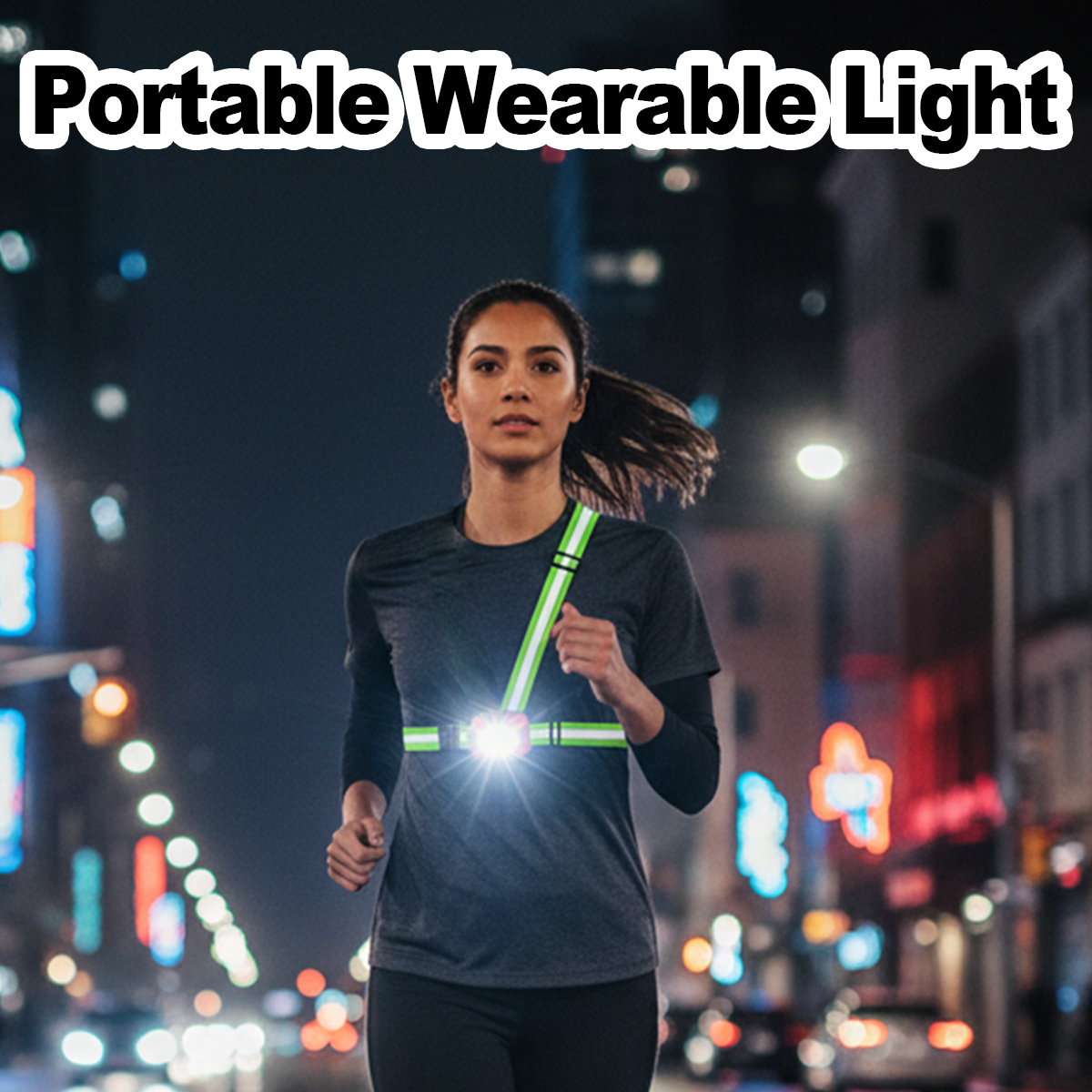 Running Gear Lights - Luz para correr, recargable por USB,