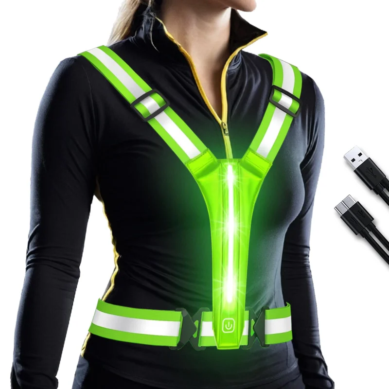 Chaleco Reflectante LED para C - Running Gear Lights reseña y precio