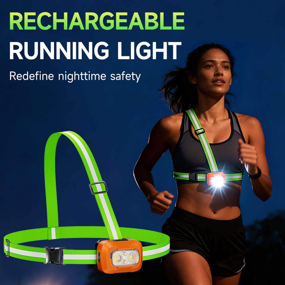 Luz para correr, recargable po - Running Gear Lights reseña y precio