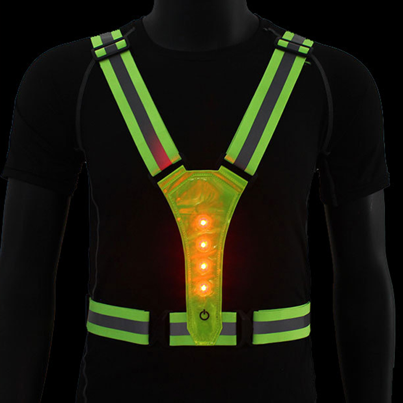 Chaleco de seguridad LED ajust - Running Gear Satisfy reseña y precio